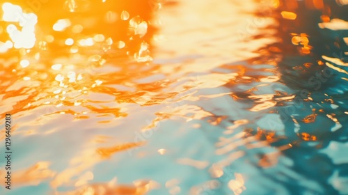 Vibrant Reflections on Glass Surface in Urban Daylight