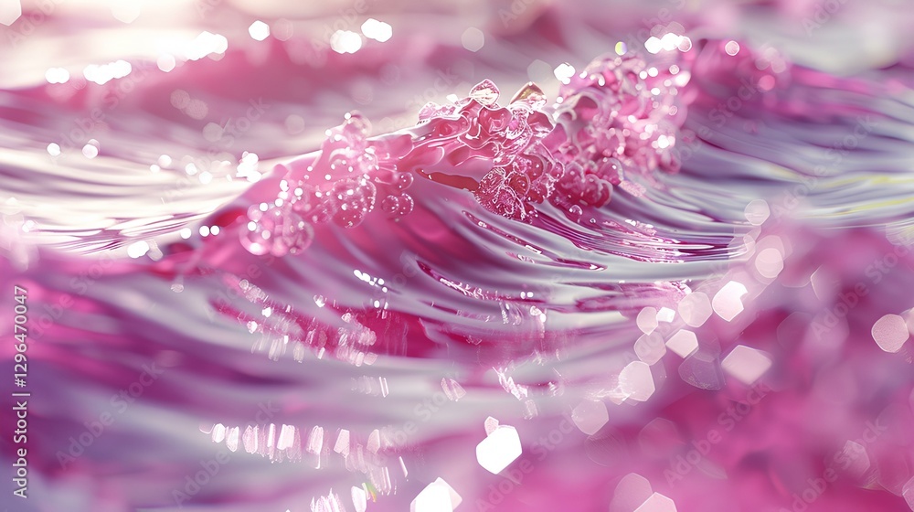 Realistic transparent pink water texture Realistic transparent pink water texture