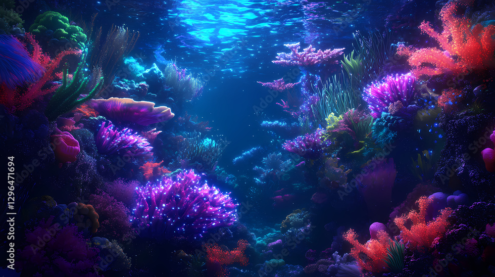 Obraz premium ethereal underwater realm