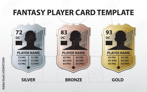 Player Card for Sports Game Template Concept