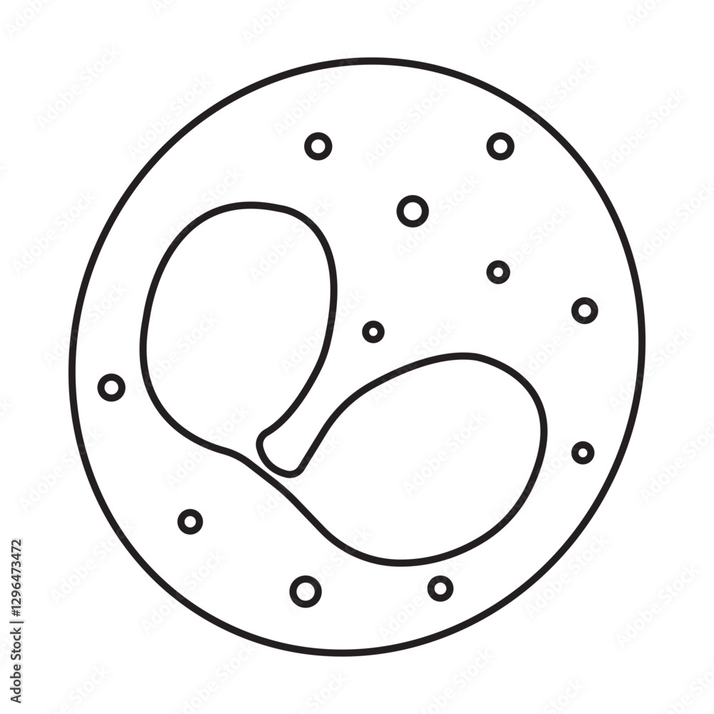 granulocyte line icon granulocyte line icon