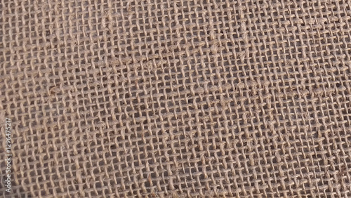 Jute pattern, rough burlap texture, canvas coarse cloth, brown woven rustic bagging. Natural hessian beige textile texture. Linen fabric backdrop. 