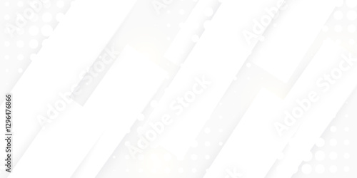 White background with beautiful abstract pattern, banner design