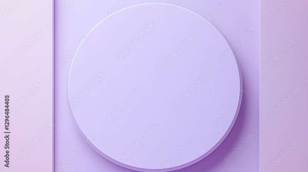 A centered round purple shape sits against a pastel backdrop A centered round purple shape sits against a pastel backdrop