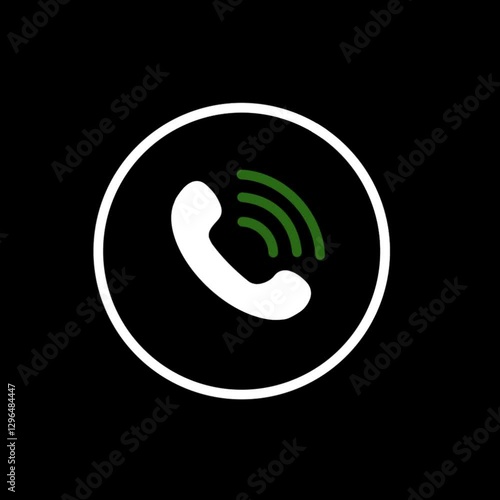 phone icon, incoming call, phone ringing