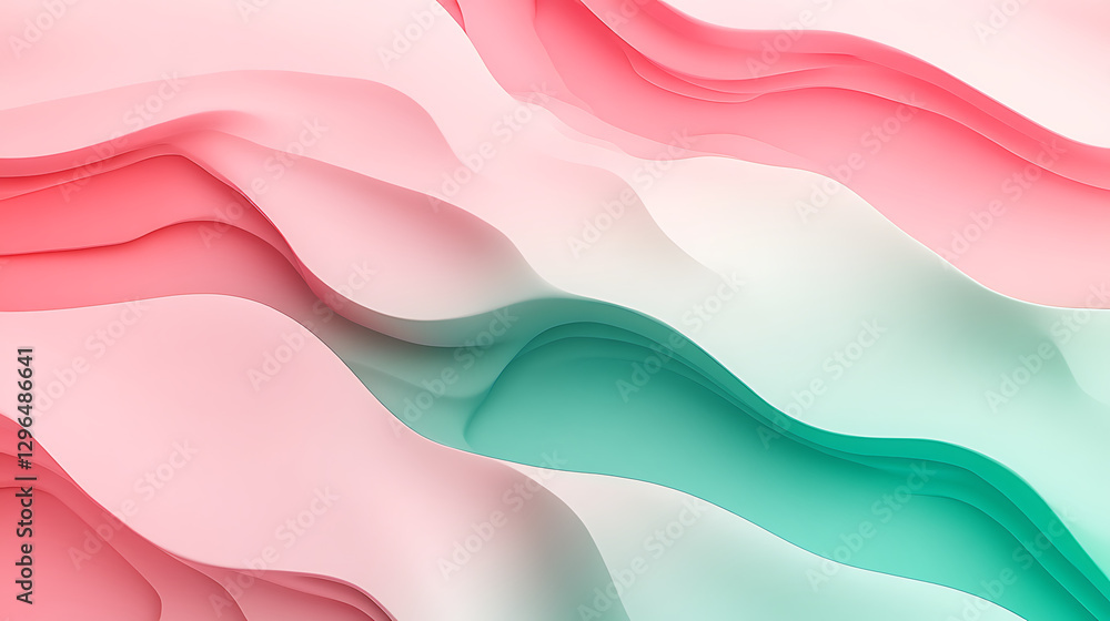 Fototapeta premium Abstract, dynamic, smooth, curved, background, graphic space, computer desktop wallpaper, 4K high-definition image4
