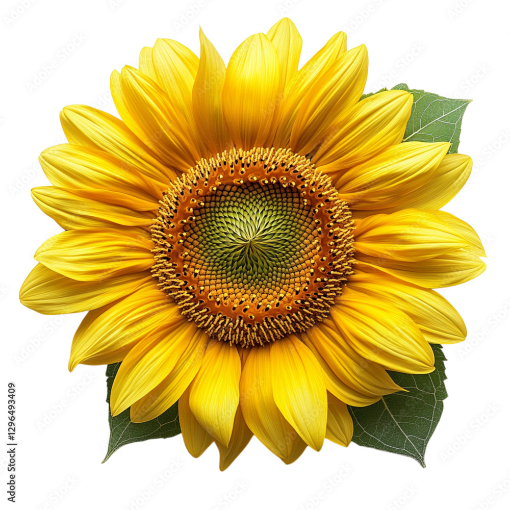 Fototapeta premium Yellow Flower on Transparent Background 