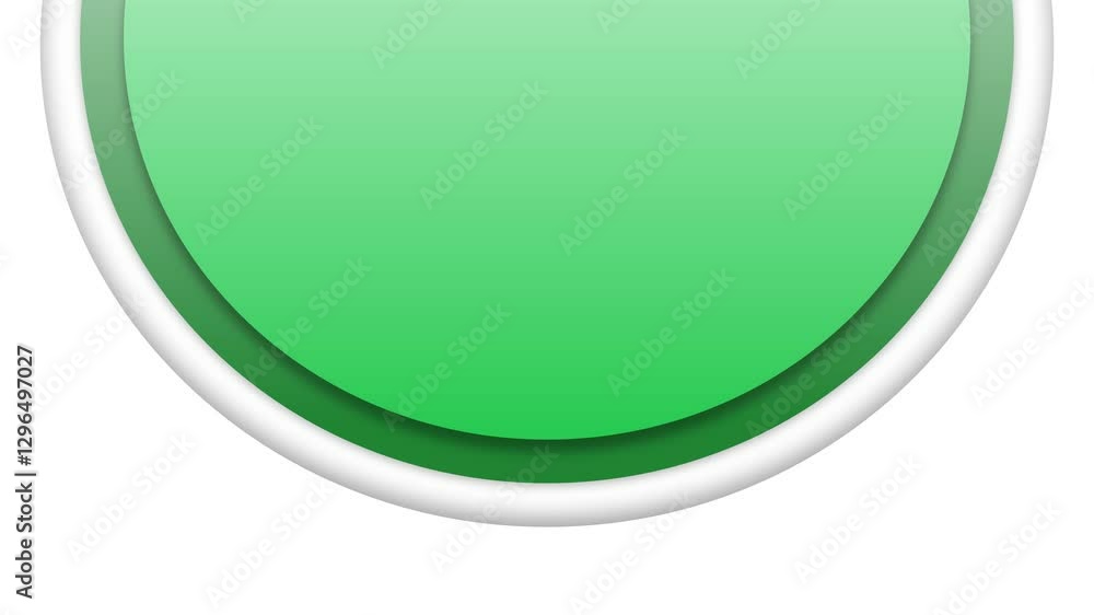 グリーンのサークルのポップなスライド背景