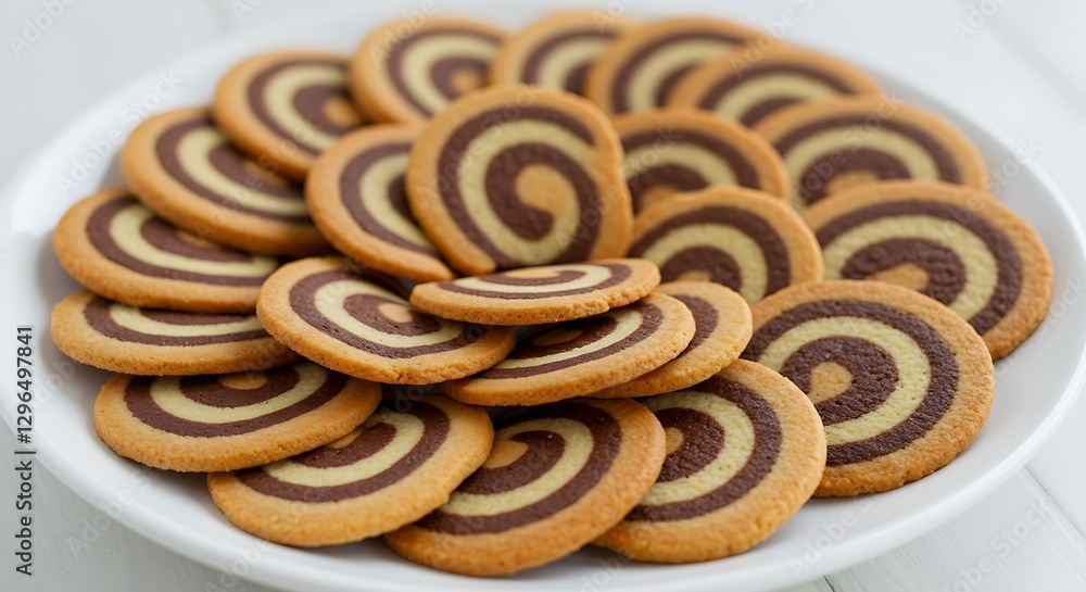 cookies on a white plate cookies on a white plate