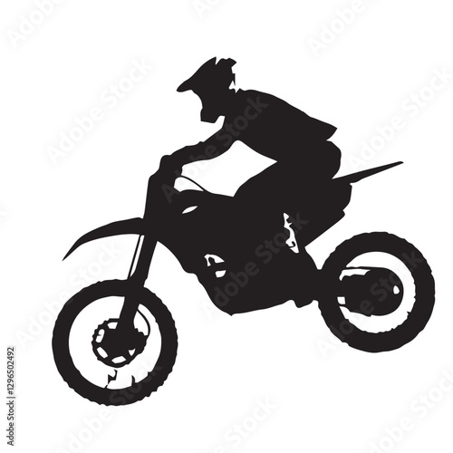 motorcycle rider silhouette