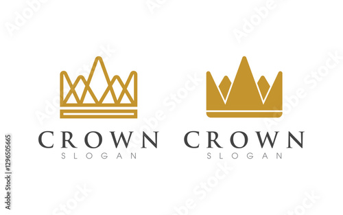 Princess Crown of king Logo Template vector icon