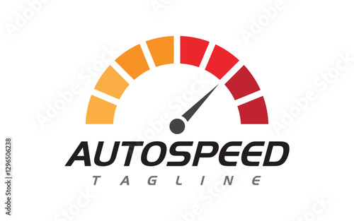 Race Sport Speedometer icon for auto logo illustration design