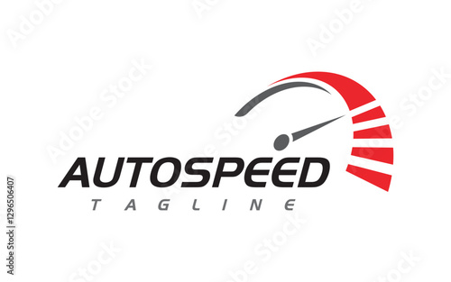 Race Sport Speedometer icon for auto logo illustration design