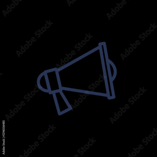  megaphone icon, sound amplifie