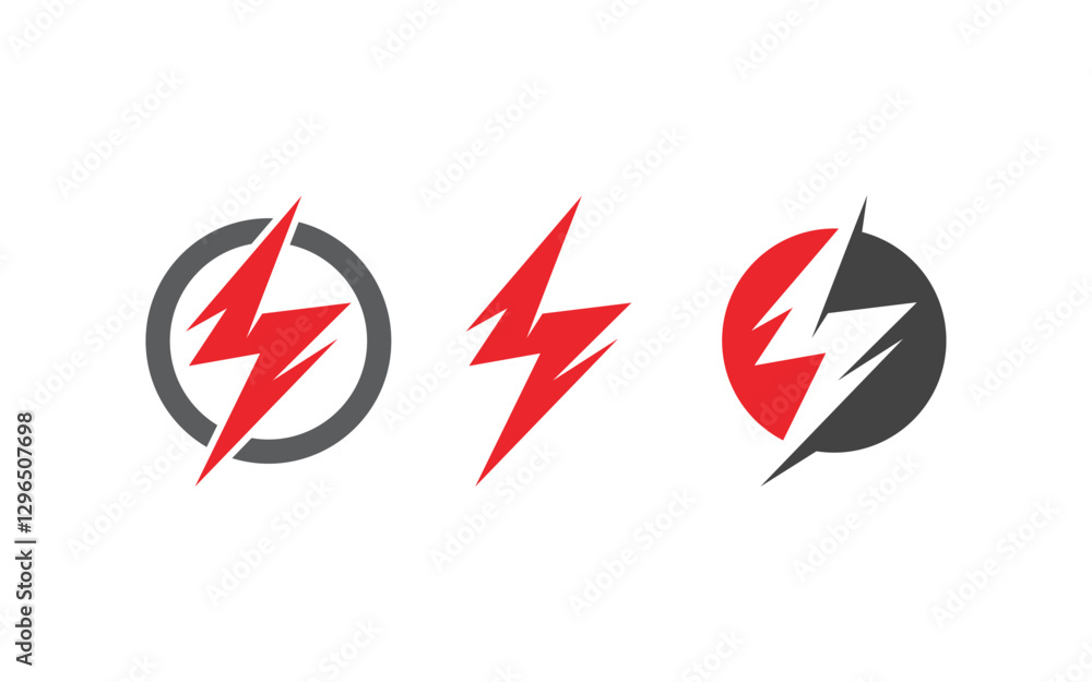 Lightning Power Logo Template vector icon illustration design Lightning Power Logo Template vector icon illustration design