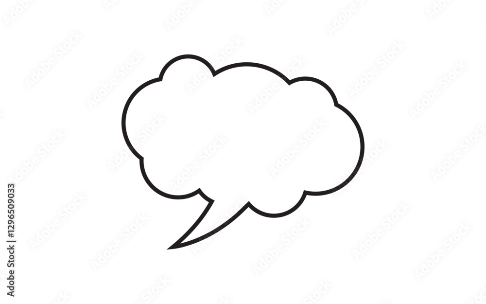 Speech bubble message icon Logo template design Speech bubble message icon Logo template design