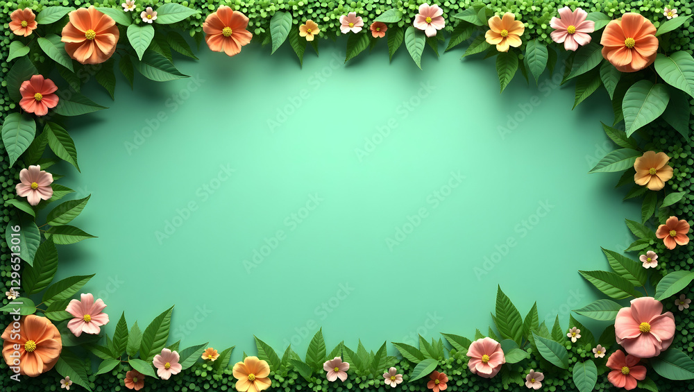 Abundant Flora Surrounding Earth Globe: Green Copy Space for Earth Day Messages - Perfect Photo Stock Concept with Empty Space on the Left Side for Creative Designs Abundant Flora Surrounding Earth Globe: Green Copy Space for Earth Day Messages - Perfect Photo Stock Concept with Empty Space on the Left Side for Creative Designs