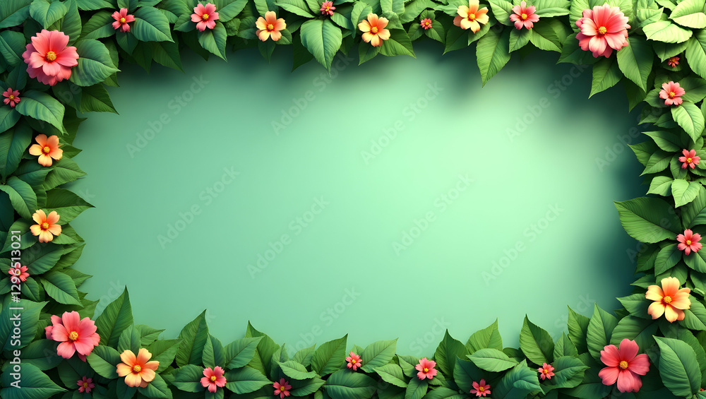 Abundant Flora Surrounding Earth Globe: Green Copy Space for Earth Day Messages in Photo Stock Concept with Empty Space on the Left Side Abundant Flora Surrounding Earth Globe: Green Copy Space for Earth Day Messages in Photo Stock Concept with Empty Space on the Left Side
