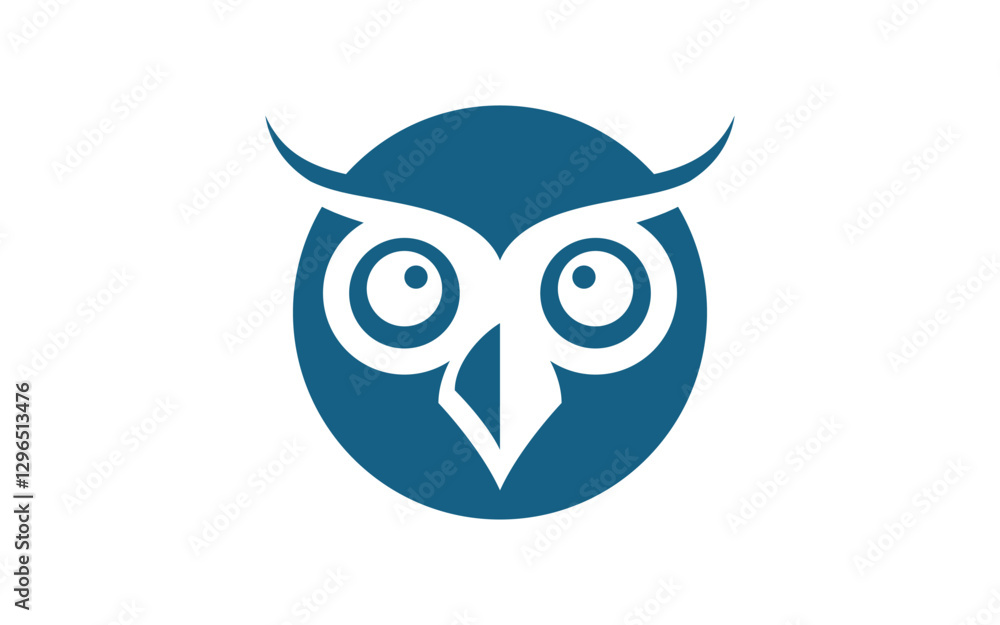 Owl Bird icon illustration Logo design template Owl Bird icon illustration Logo design template
