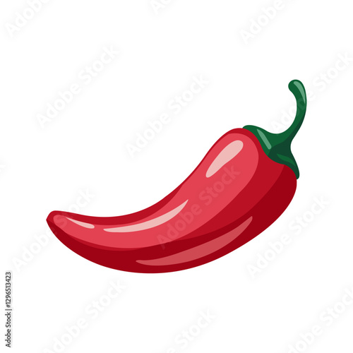 Vibrant illustration of a chili pepper.