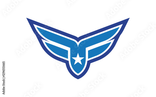 F Letter Falcon Wing Concept icon logo illustration design