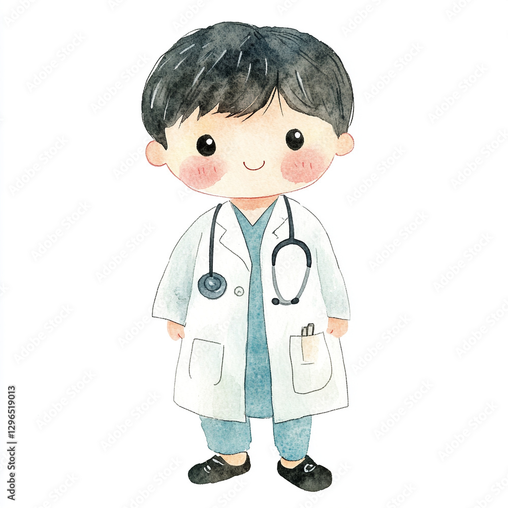Young Boy Dreams of Becoming a Doctor with Minimalist Style Focused on Education and Future Aspirations in a Simple Yet Inspiring Setting Young Boy Dreams of Becoming a Doctor with Minimalist Style Focused on Education and Future Aspirations in a Simple Yet Inspiring Setting