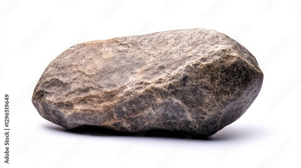 Photograph of a rock isolated on a white background Photograph of a rock isolated on a white background