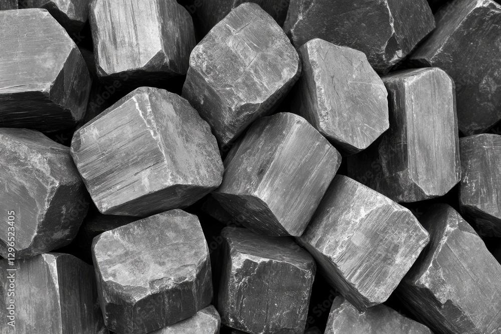 A detailed look at the crystalline structure of zinc under a microscope A detailed look at the crystalline structure of zinc under a microscope