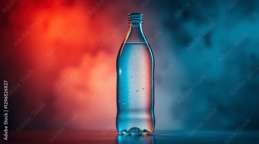Art photograph of a fresh water bottle Art photograph of a fresh water bottle