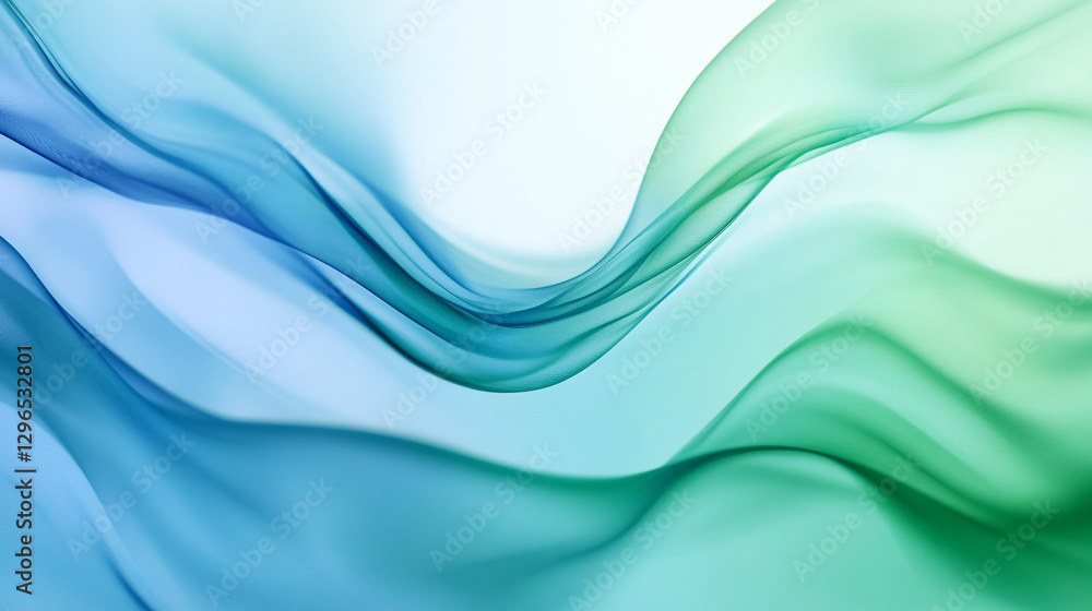 Abstract blue and green swirling wave background design image art flow soft aqua teal curve style Abstract blue and green swirling wave background design image art flow soft aqua teal curve style