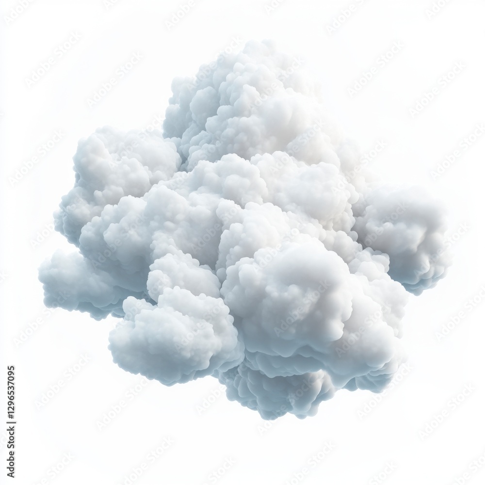 Beautiful White Cloud Formation in a Bright Blue Sky Background Beautiful White Cloud Formation in a Bright Blue Sky Background