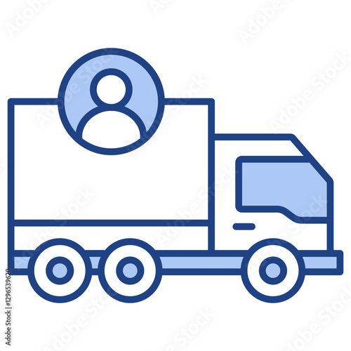 Logistician Blue Icon