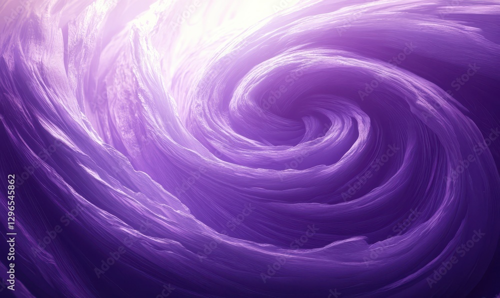 Fototapeta premium Swirling purple vortex with bright center, dynamic and mesmerizing.