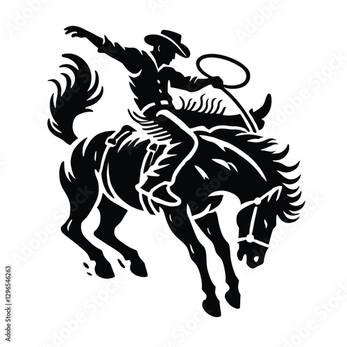 Rodeo Rider Silhouette