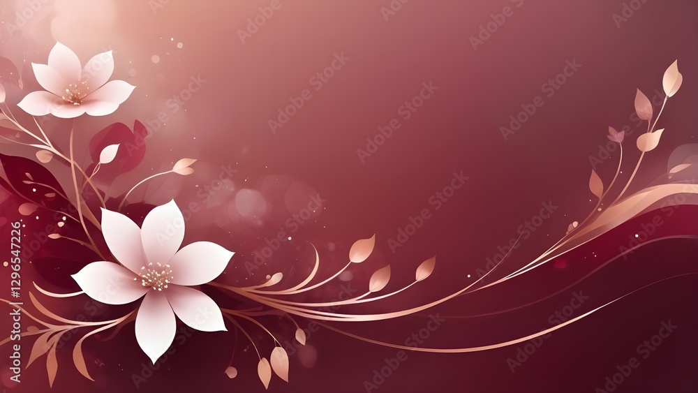 Soft Gradient Red Backdrop with Elegant Patterns Soft Gradient Red Backdrop with Elegant Patterns