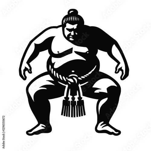 Sumo Wrestler Silhouette