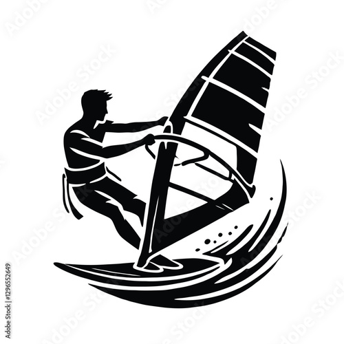 Windsurfer Silhouette