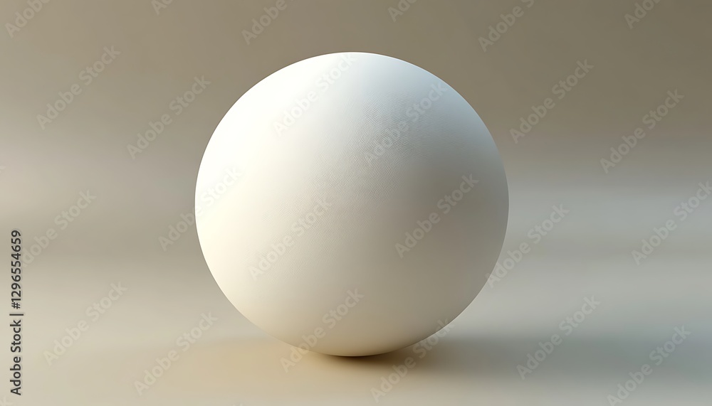 White sphere, neutral background, studio shot, design element White sphere, neutral background, studio shot, design element