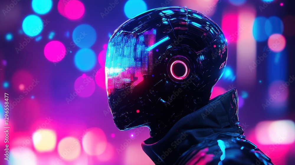 Glowing Cybernetic Future Glowing Cybernetic Future