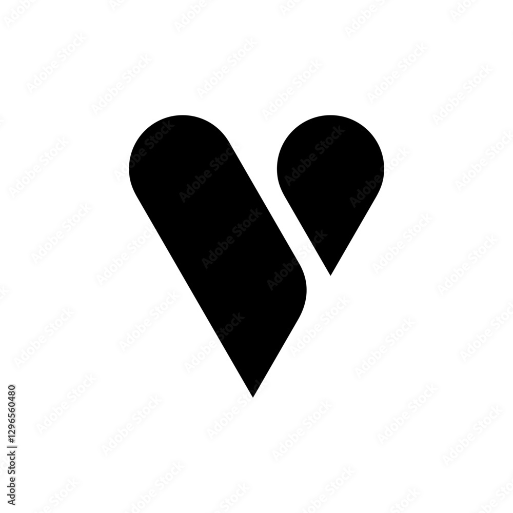 Letter V logo. Icon design. Template elements. Geometric abstract logos Letter V logo. Icon design. Template elements. Geometric abstract logos
