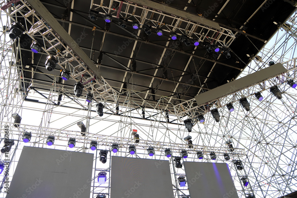 Obraz premium Backlit professional outdoor stage structure