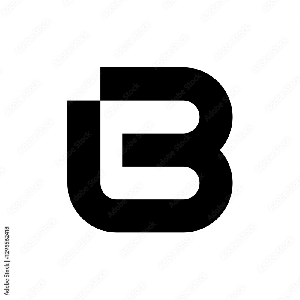 Letter B logo. Icon design. Template elements. Geometric abstract logos Letter B logo. Icon design. Template elements. Geometric abstract logos