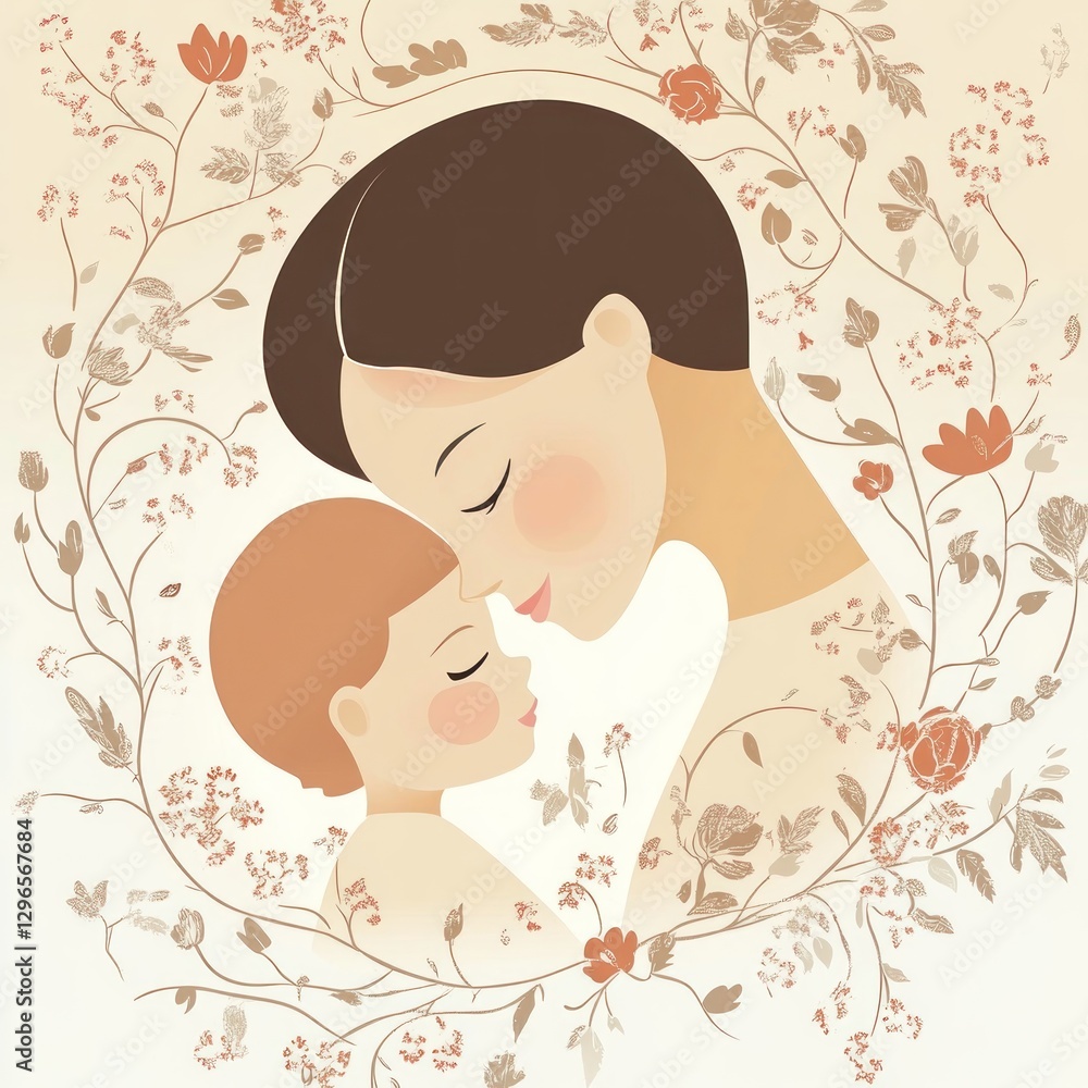 Woman and Child in Harmony Woman and Child in Harmony