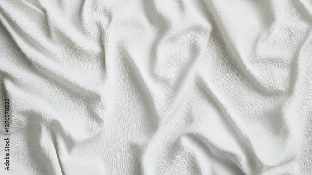 Obraz premium White Fabric Draped Texture