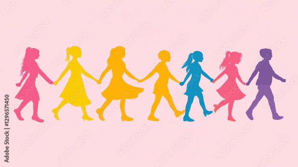 Celebrating Diversity in Schools with Students Holding Hands Celebrating Diversity in Schools with Students Holding Hands