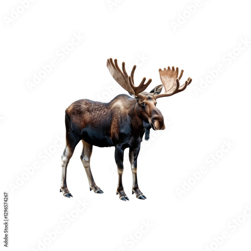 Wallpaper Mural Majestic Moose Standing Gracefully in Natural Setting Torontodigital.ca