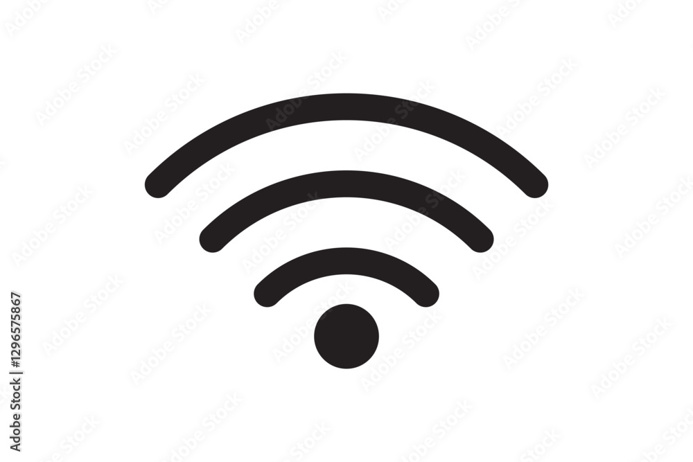 Wifi icon set. signal vector icon. Wireless icon vector Wifi icon set. signal vector icon. Wireless icon vector