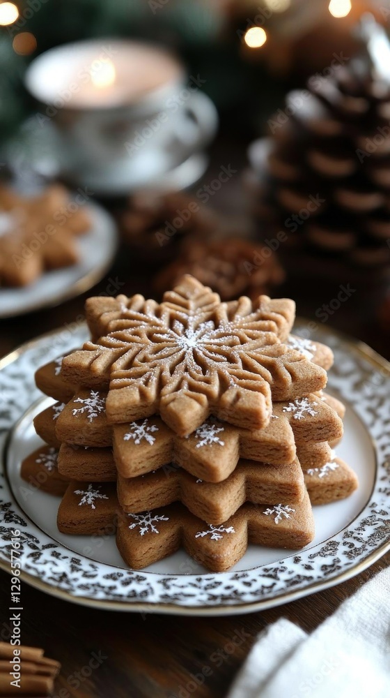 Delicious Snowflake Gingerbread Cookies for Christmas Delicious Snowflake Gingerbread Cookies for Christmas