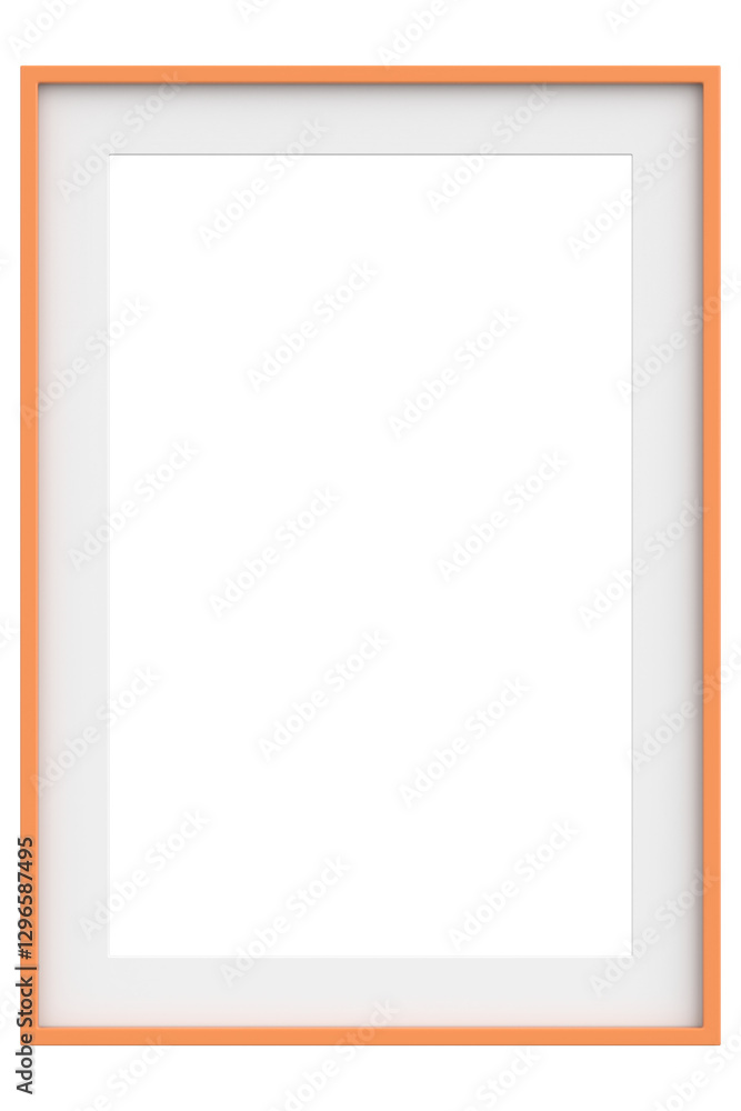 Fototapeta premium Picture frame. Portrait frame. 3D illustration.