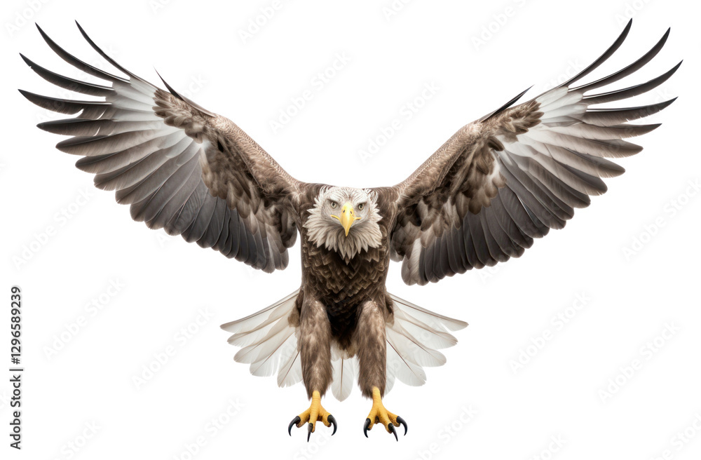 Obraz premium PNG White-tailed Eagle animal flying eagle.